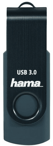 Hama Flash Drive Rotate 64GB, tmavomodrá (182464) USB 3.0 kapacita 64 GB prenosová rýchlosť 70 MB/s