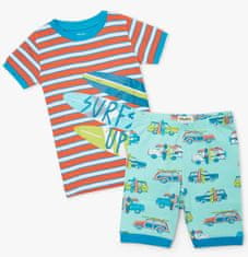Hatley chlapčenské pyžamo z organickej bavlny Surfs Up S21BCK205 92 modrá