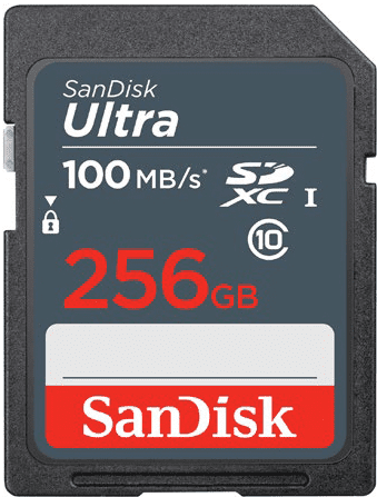 SanDisk SDXC Ultra 256GB 100 MB/s (SDSDUNR-256G-GN3IN)
