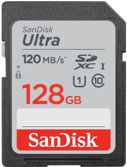 SanDisk SDXC Ultra 128GB 120MB/s (SDSDUN4-128G-GN6IN)