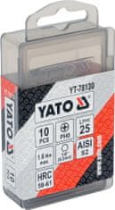 YATO  Bit krížový 1/4" PH0 x 25 mm 10 ks