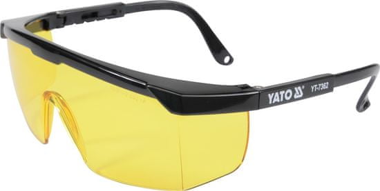 YATO  Ochranné okuliare žlté typ 9844