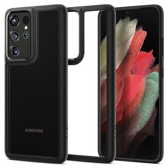 Spigen Ochranný kryt Ultra Hybrid pro Samsung Galaxy S21 Ultra ACS02352, čierny