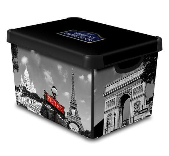 CURVER Box úložný dekoratívny L Paríž
