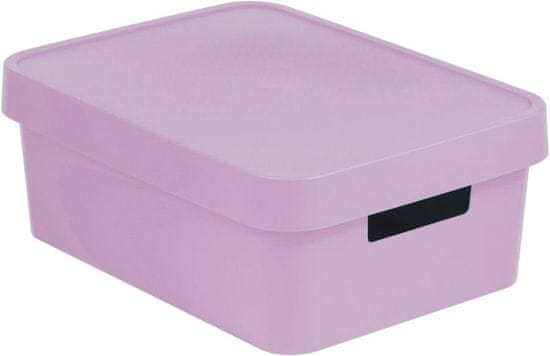 CURVER úložný box INFINITY 11l s vekom ružový