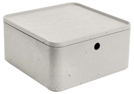 CURVER Úložný box beton L s vekom