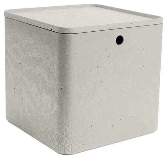 CURVER úložný box beton XL s vekom