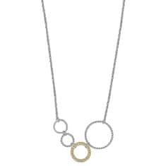 S'Agapõ Bicolor náhrdelník s kruhmi Sirkel SSK01