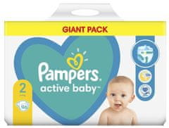 Pampers Active Baby Plienky Veľkosť 2 96 ks, 4kg - 8kg