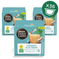 NESCAFÉ Dolce Gusto® Coconut Flat White – kávové kapsuly – kartón 3× 12 ks