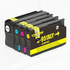 Miroluk Atramentová náplň pre HP Officejet Pro 8610 e-All-in-One kompatibilná (čierna - black, azúrová - cyan, purpurová - magenta, žltá - yellow)