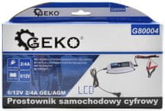 GEKO Nabíjačka elektronická 6/12V 2/4A na gelové a AGM batérie, GEKO
