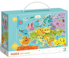 DoDo Puzzle Mapa Európy 100 dielikov