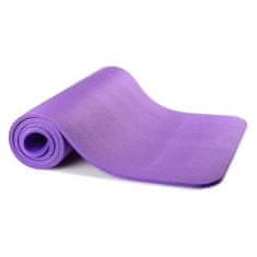 MG Gymnastic Yoga Premium protišmyková podložka na cvičenie 10mm + obal, fialová