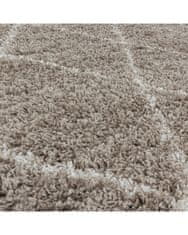 Ayyildiz Kusový koberec Alvor Shaggy 3401 beige kruh 80x80 (priemer) kruh