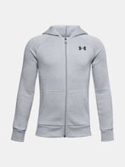 Under Armour Mikina UA RIVAL COTTON FZ HOODIE-GRY XS