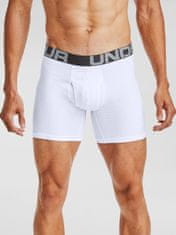 Under Armour Boxerky UA Charged Cotton 6in 3 Pack-WHT S