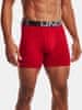 Under Armour Boxerky UA Charged Cotton 6in 3 Pack-RED S