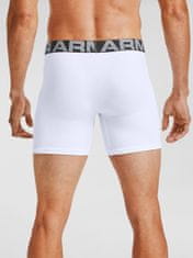 Under Armour Boxerky UA Charged Cotton 6in 3 Pack-WHT S