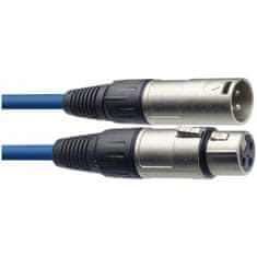 Stagg SMC3 CBL, mikrofónny kábel XLR/XLR, 3m, modrý