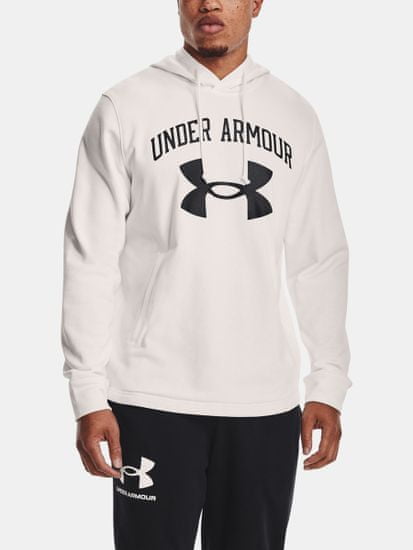 Under Armour Mikina RIVAL TERRY BIG LOGO HD-WHT