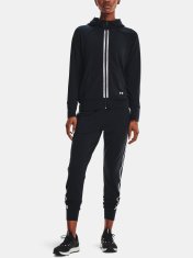 Under Armour Mikina Rival Terry Taped FZ Hoodie-BLK XS