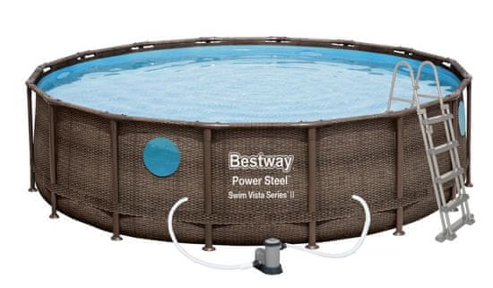 Bestway 56725 Bazén Power Steel Swim Vista Series 4,88 × 1,22 m