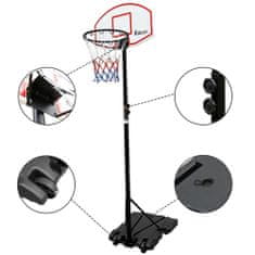 Timeless Tools Mobilný basketbalový kôš s nastaviteľnou výškou