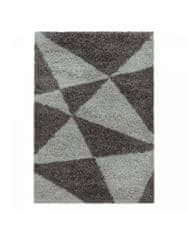 Ayyildiz Kusový koberec Tango Shaggy 3101 taupe 60x110