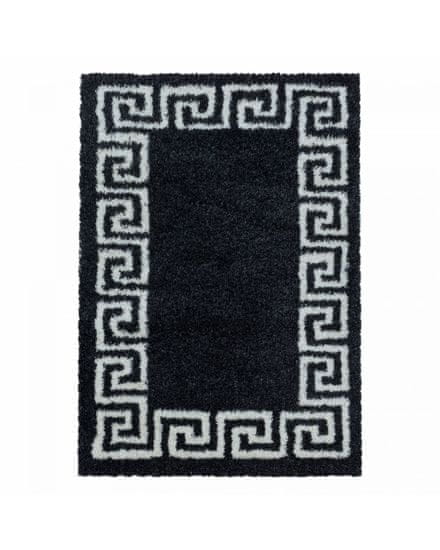 Ayyildiz AKCIA: 280x370 cm Kusový koberec Hera Shaggy 3301 antracit