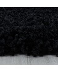 Ayyildiz Kusový koberec Sydney Shaggy 3000 black kruh 80x80 (priemer) kruh