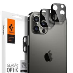 Spigen Optik.Tr 2x ochranné sklo na kameru na iPhone 12 Pro, čierne