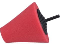 Extol Premium Kónus leštiaci penový červený, pr. 80mm, T10, stopka 6mm