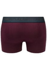 Replay Boxerky Boxer Style 6 Cuff Logo&Contrast Piping 2Pcs Box - Dark Blue/Bordeaux S