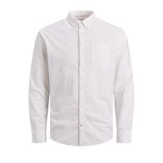 Jack&Jones Pánska košeľa JJEOXFORD Slim Fit 12182486 White (Veľkosť XL)