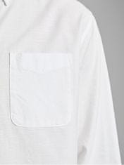 Jack&Jones Pánska košeľa JJEOXFORD Slim Fit 12182486 White (Veľkosť L)