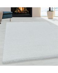 Ayyildiz Kusový koberec Fluffy Shaggy 3500 white 60x110