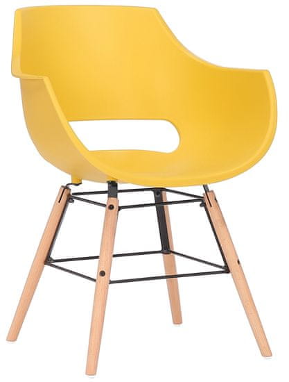 BHM Germany Jedálenská stolička Skien, žltá