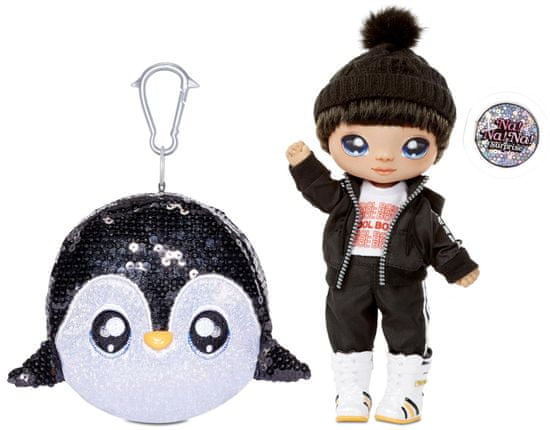 Na! Na! Na! Surprise Bábika v trblietavom zvieratku 2v1 - Sparkle Penguin