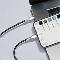 BASEUS Cafule Series nabíjací / dátový kábel USB-C na Lightning PD 20 W 0,25 m CATLJK-01, čierna