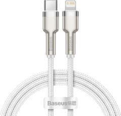 BASEUS Cafule Series nabíjací / dátový kábel USB-C na Lightning PD 20 W 2 m CATLJK-B02, biela