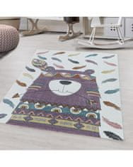 Ayyildiz AKCIA: 80x150 cm Kusový koberec Funny 2104 violet 80x150
