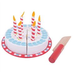 Bigjigs Toys Krájacia narodeninovú tortu