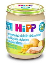 HiPP BIO Zemiaky a kukurica s morčacím mäsom - 6 x 125 g