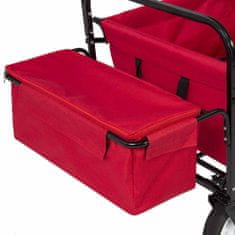 Timeless Tools Skladací vozík so strieškou, 2 farby- červený