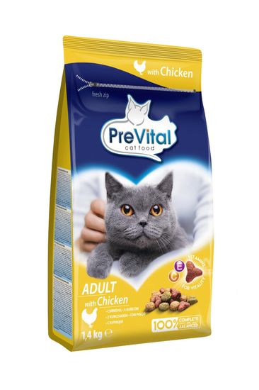 PreVital granule mačka Adult kura 4x1,4 kg