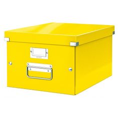 LEITZ Stredná krabica Click & Store žltá