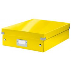 LEITZ Stredná organizačná krabica Click & Store žltá