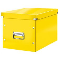 LEITZ Štvorcová krabica Click & Store A4 žltá