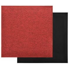 Vidaxl Kobercové podlahové dlaždice 20 ks 5 m2 50x50 cm červené